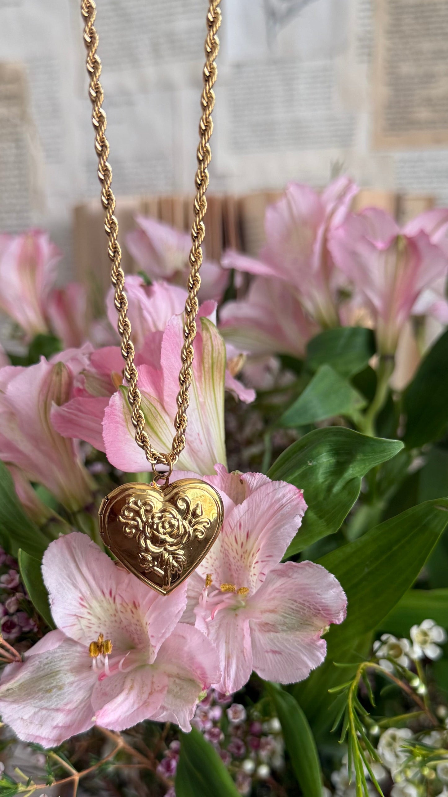 Adelaide locket necklace